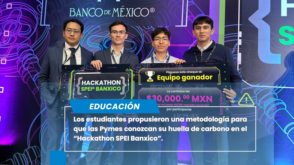 Estudiantes de Computación de la BUAP triunfan en “Hackathon SPEI Banxico”