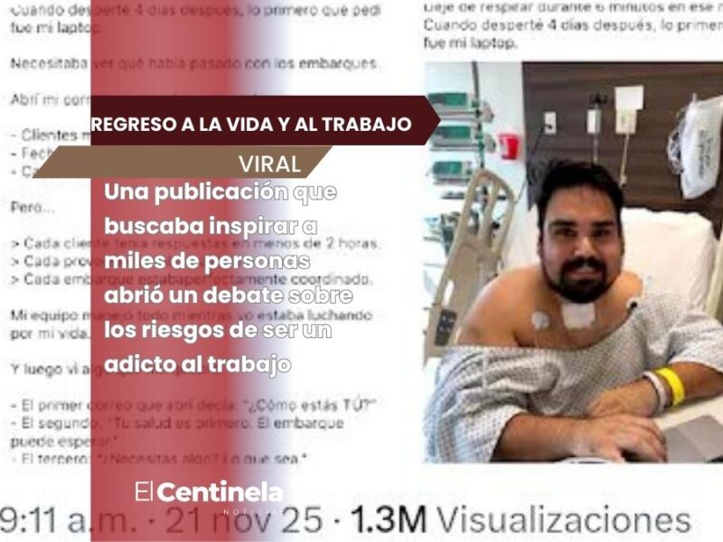 Hombre despierta en el hospital tras estar 6 minutos muerto y pide su laptop para trabajar