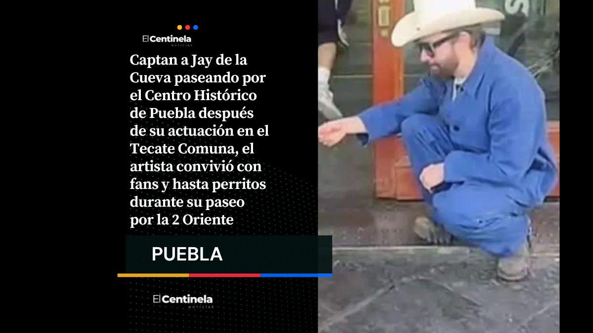 Jay de la Cueva disfruta el Centro Histórico de Puebla tras el Tecate Comuna