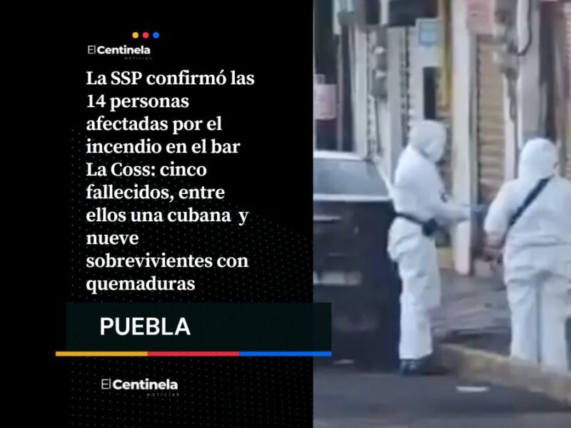 Confirman 14 víctimas del incendio en el bar La Coss, son cinco muertos y nueve lesionados
