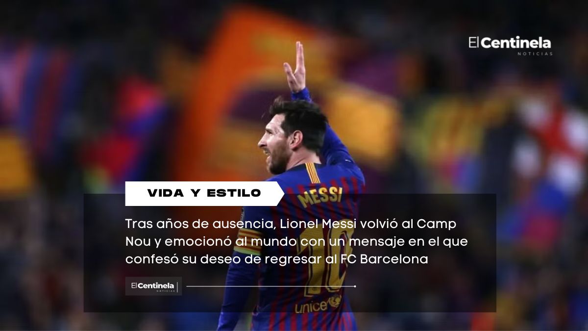 El reencuentro más emotivo: Lionel Messi regresa al Camp Nou y confiesa su deseo de volver al FC Barcelona