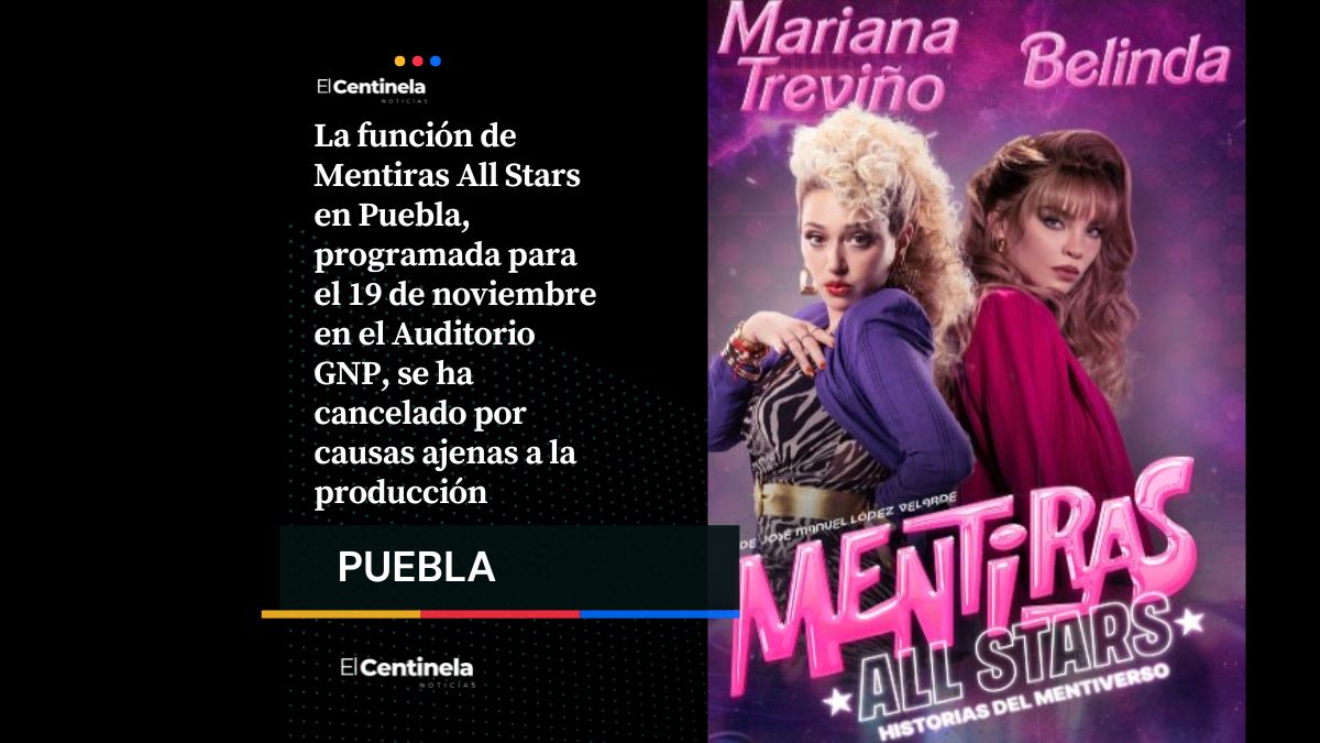 Cancelan “Mentiras All Stars” en Puebla: Belinda no se presentará en el Auditorio GNP Seguros