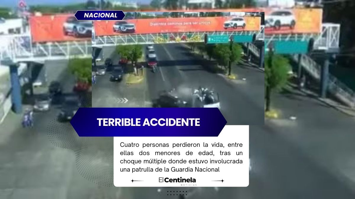 Patrulla de la Guardia Nacional choca en Zamora, Michoacán, y deja cuatro muertos