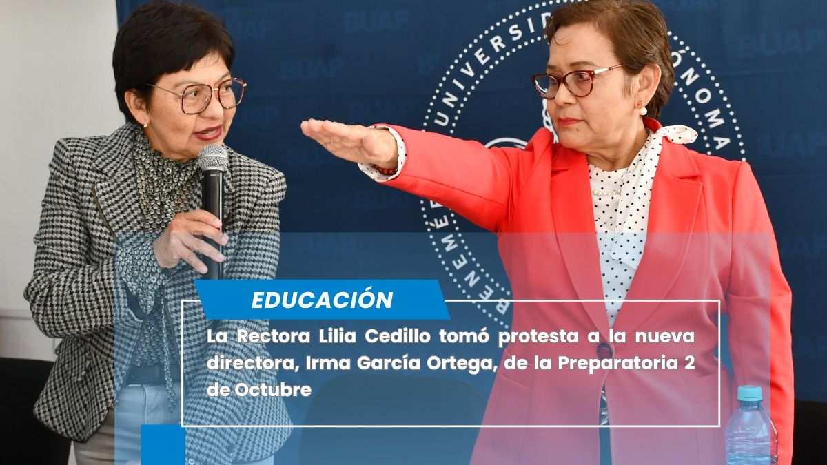 La Rectora Cedillo toma protesta a Irma García como directora de la Preparatoria 2 de Octubre