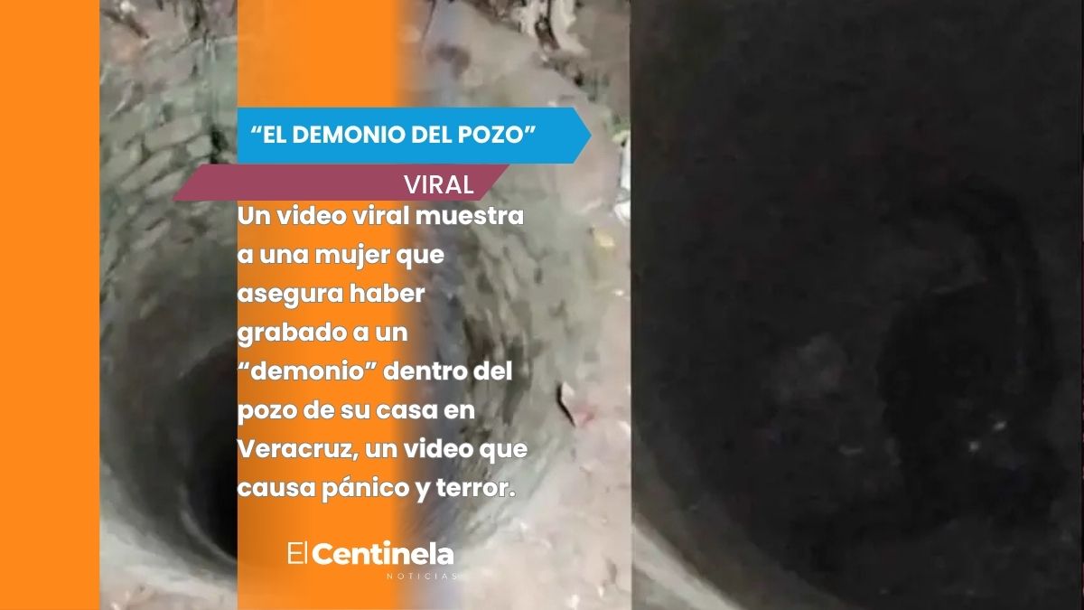 Mujer capta inquietante figura con ojos brillantes atrapada dentro de un pozo en Veracruz