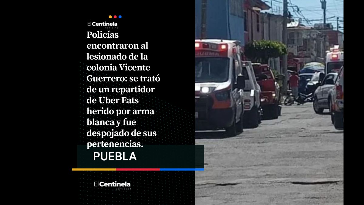 Apuñalan a repartidor de Uber Eats en presunto asalto en la Vicente Guerrero