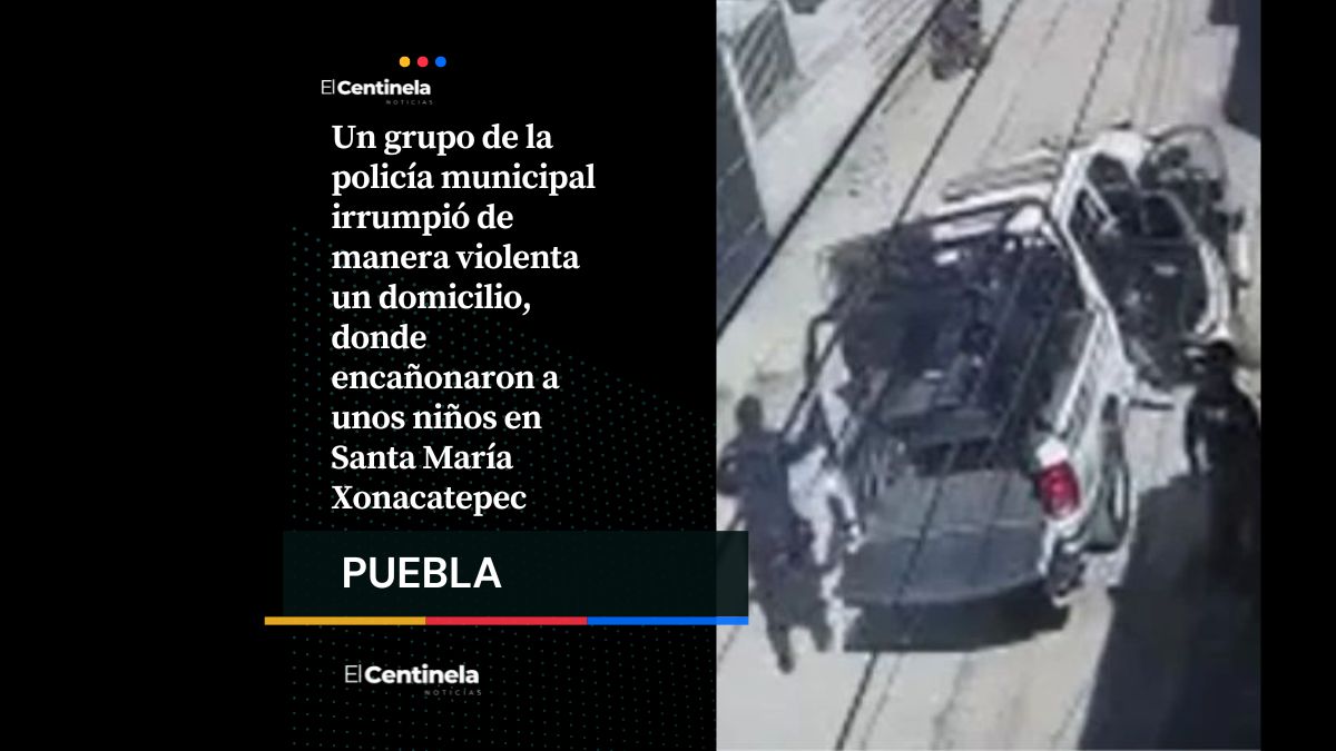 Policías irrumpen de manera violenta vivienda y encañona a niños en Xonacatepec
