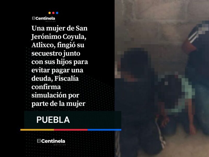 Madre simula secuestro con sus hijos en Atlixco para evadir deuda y causa alarma en redes