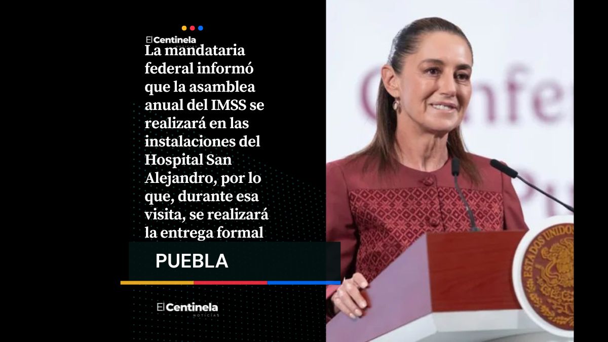 Sheinbaum visitará Puebla el 10 de diciembre para inaugurar oficialmente el nuevo Hospital San Alejandro