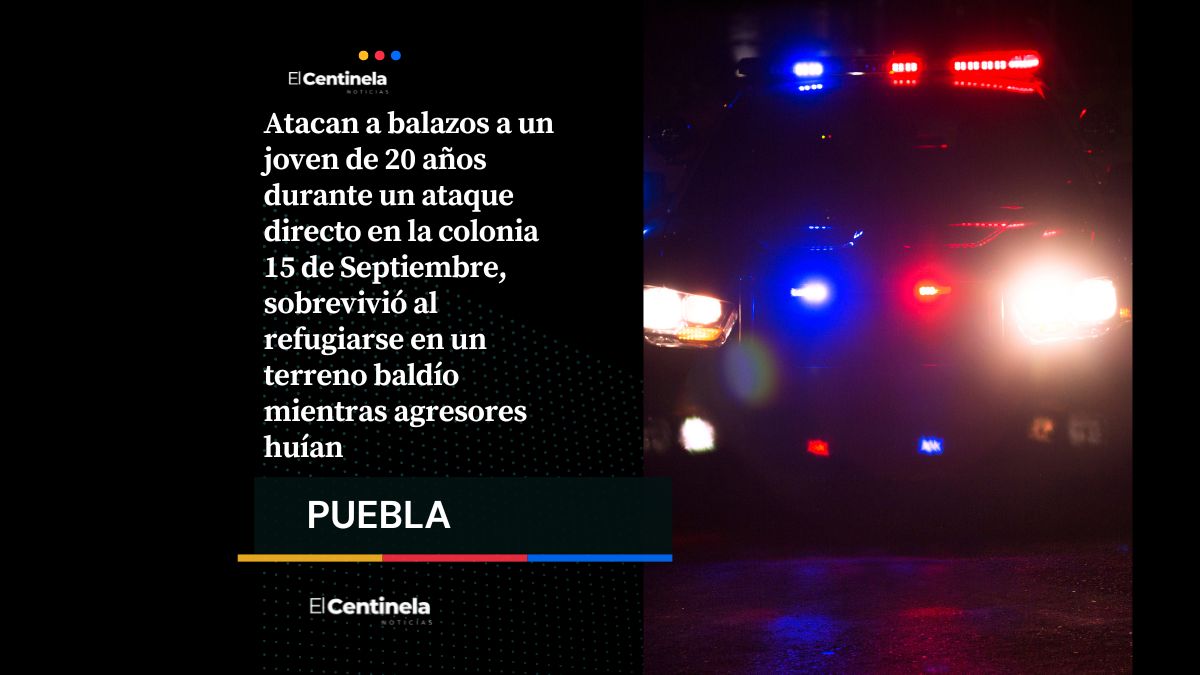 Joven baleado en la colonia 15 de Septiembre logra sobrevivir al refugiarse en terreno baldío