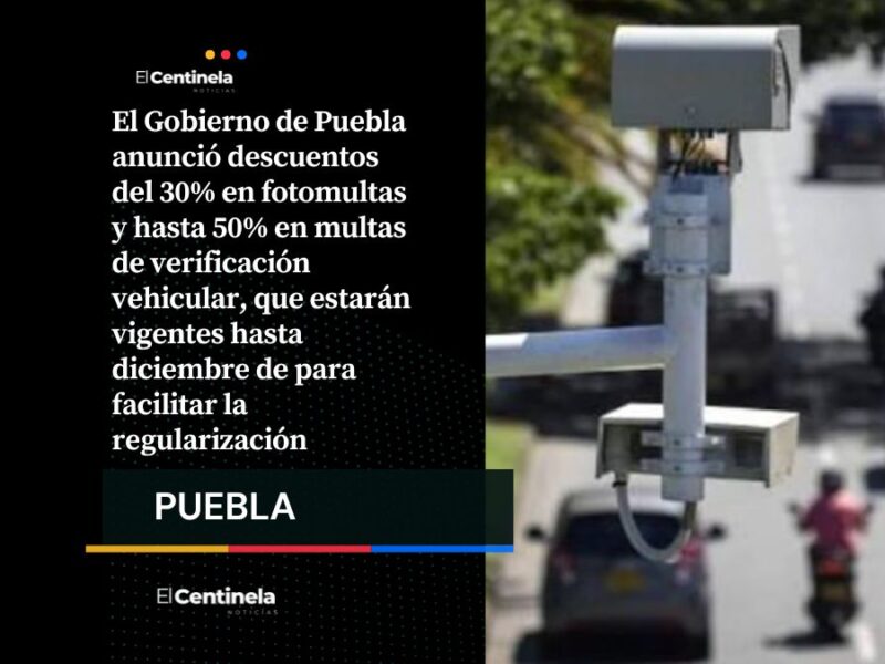 Ofrecen descuentos en fotomultas y verificación vehicular: estímulos de hasta 50% para cierre de 2025