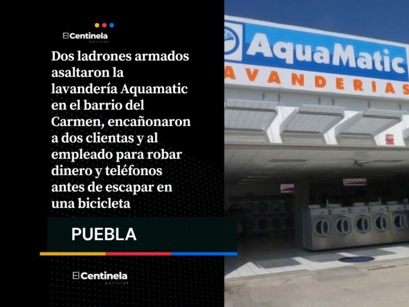 Robo en lavandería del Carmen: ladrones encañonan a clientes y huyen con dinero y teléfonos
