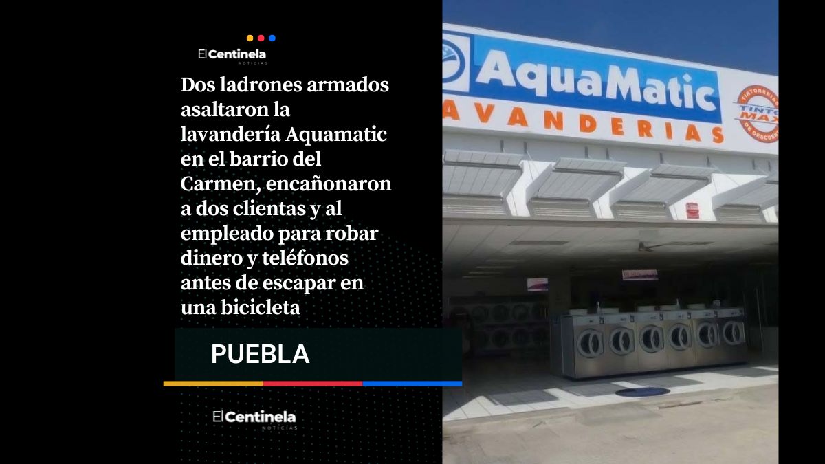 Robo en lavandería del Carmen: ladrones encañonan a clientes y huyen con dinero y teléfonos