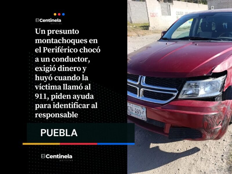 Alerta en el Periférico: presunto montachoques exige pago, pero huye al ser descubierto