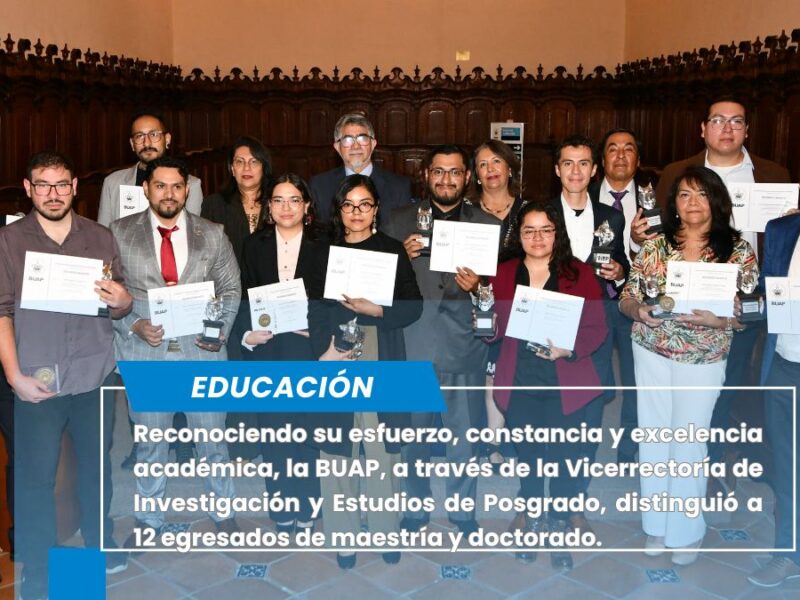 Se entrega Premio a la Mejor Tesis de Posgrado BUAP 2025