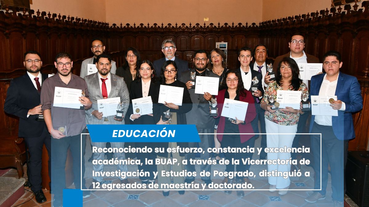 Se entrega Premio a la Mejor Tesis de Posgrado BUAP 2025