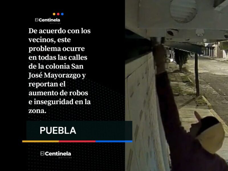 VIDEO: Ladrones roban cámaras en Mayorazgo: vecinos temen asaltos