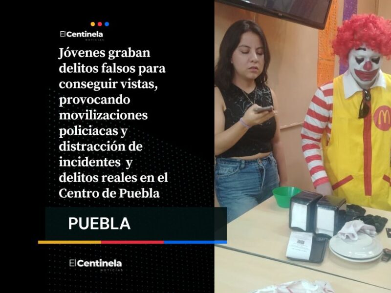 Nuevo trend de TikTok preocupa a autoridades: graban delitos falsos en Puebla y causan movilizaciones policiacas