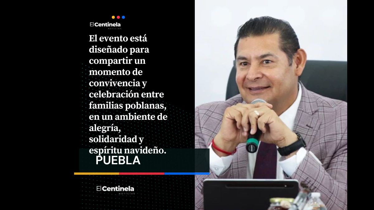 Armenta invita a las familias poblanas a la gran cena Navideña en el Centro Expositor