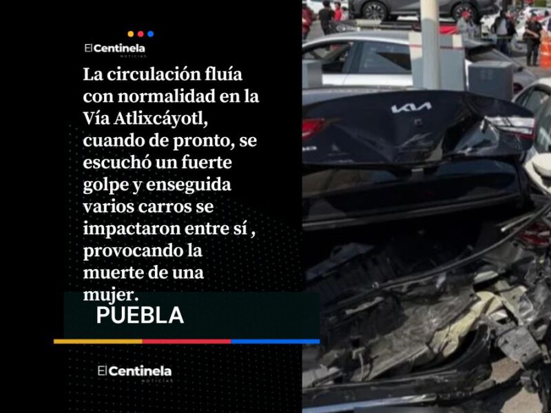 Arrancones a plena luz del día provocaron la megacarambola en la Vía Atlixcáyotl