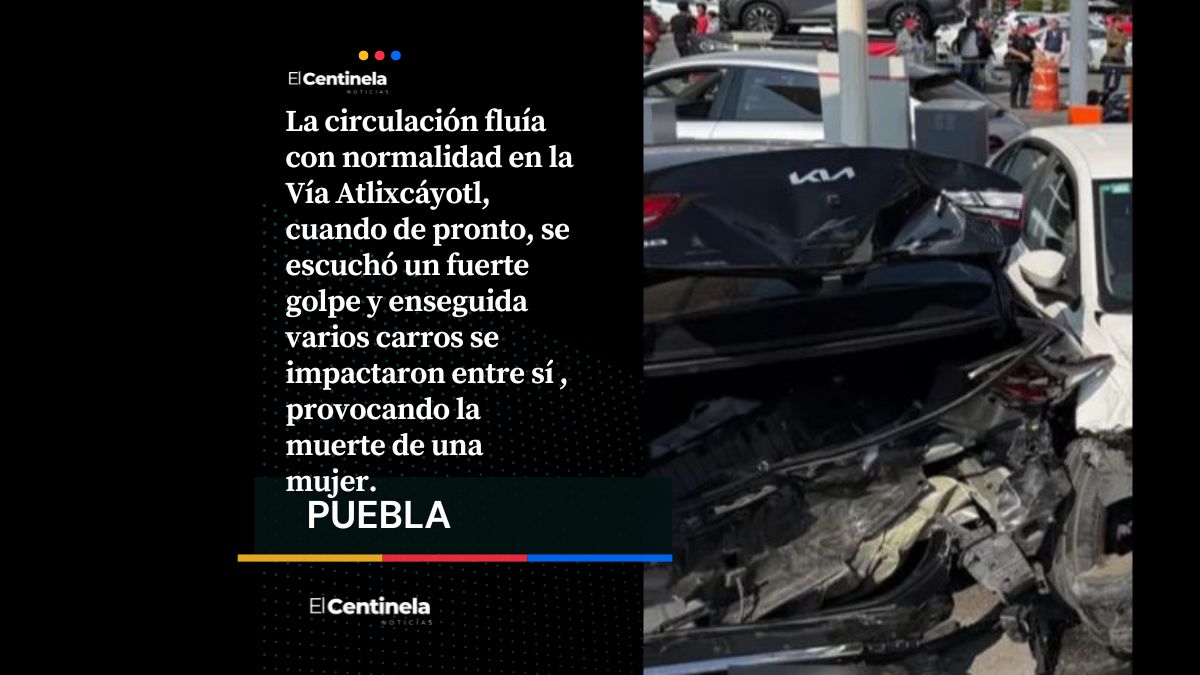 Arrancones a plena luz del día provocaron la megacarambola en la Vía Atlixcáyotl