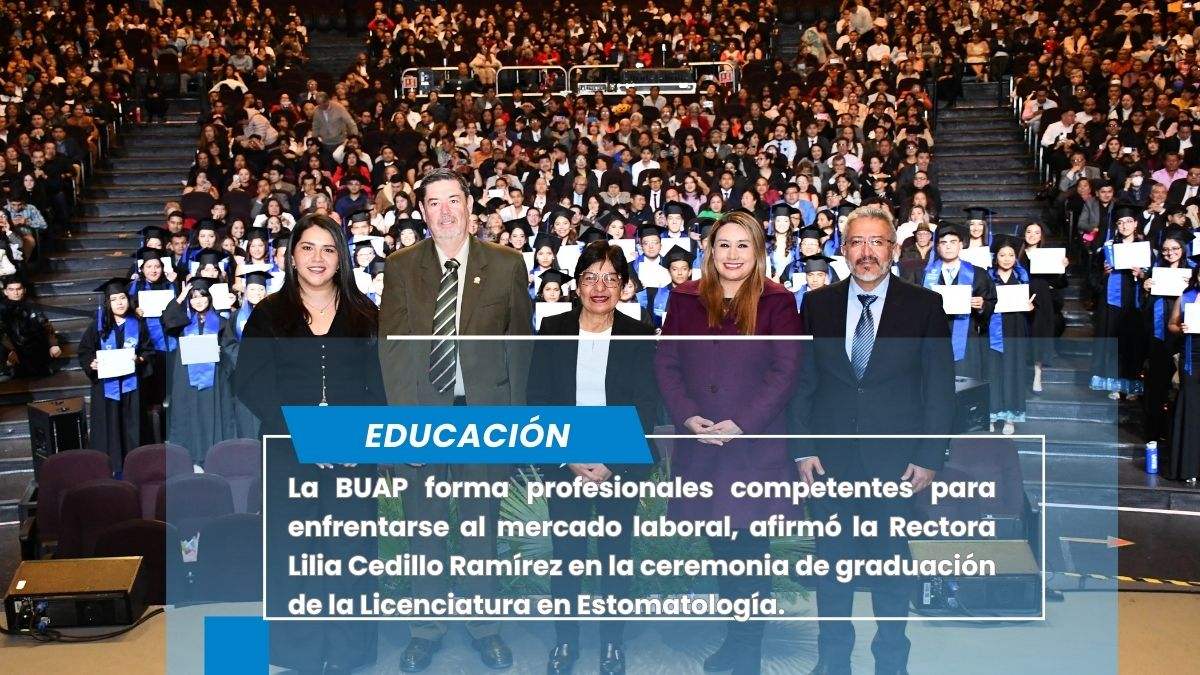 Rectora Lilia Cedillo preside graduación de la Licenciatura en Estomatología