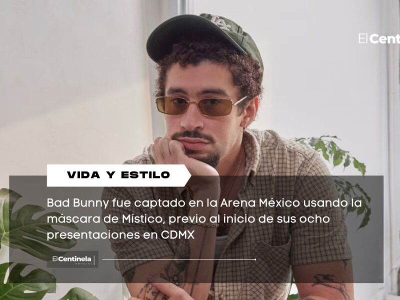 Bad Bunny sorprende en la Arena México con máscara de Místico antes de sus conciertos en CDMX