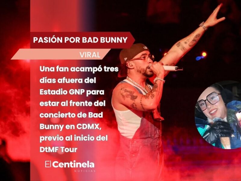 La fiebre por el Conejo Malo: Fan acampa tres días para ver a Bad Bunny en CDMX