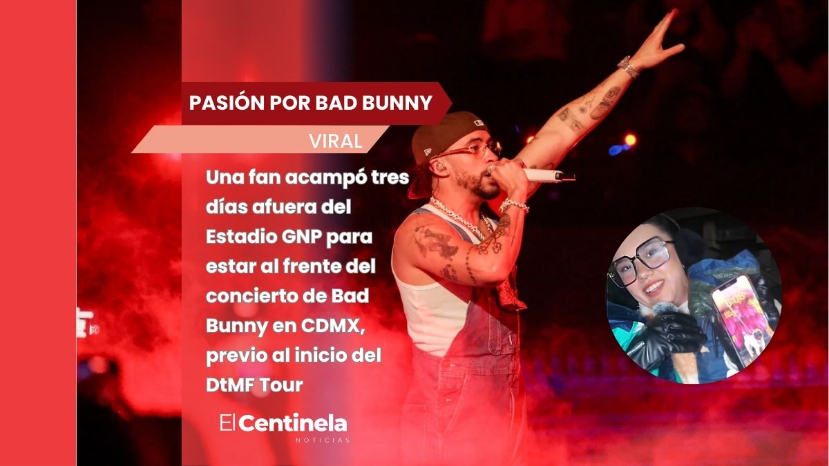 La fiebre por el Conejo Malo: Fan acampa tres días para ver a Bad Bunny en CDMX