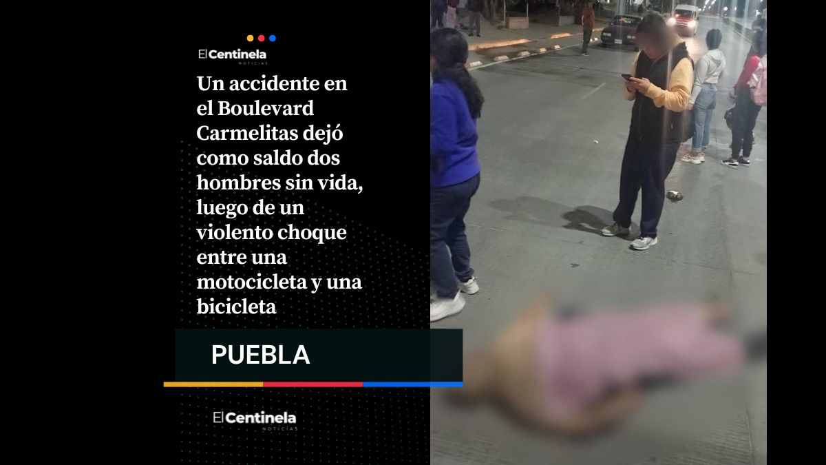Motociclista y ciclista mueren tras brutal choque en Boulevard Carmelitas