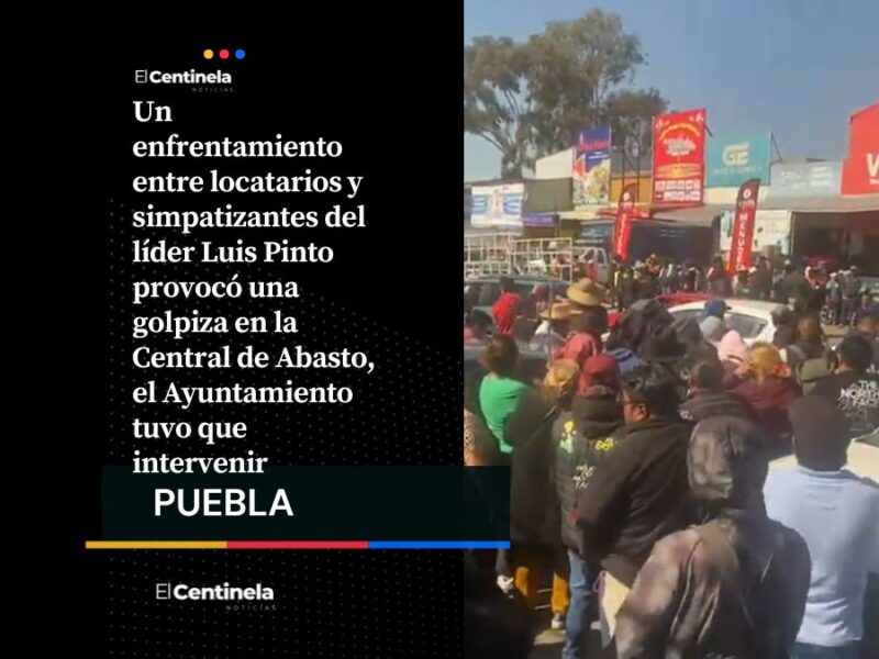 Golpiza en la Central de Abasto entre simpatizantes de Pinto y vendedores navideños