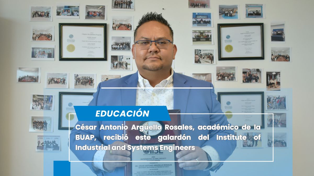 Honran al docente César Antonio Argüello Rosales con el Global Outstanding Faculty Advisor Award