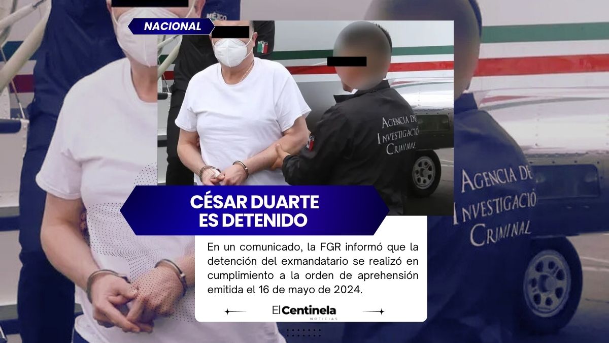 Detienen a César ‘N’, exgobernador de Chihuahua