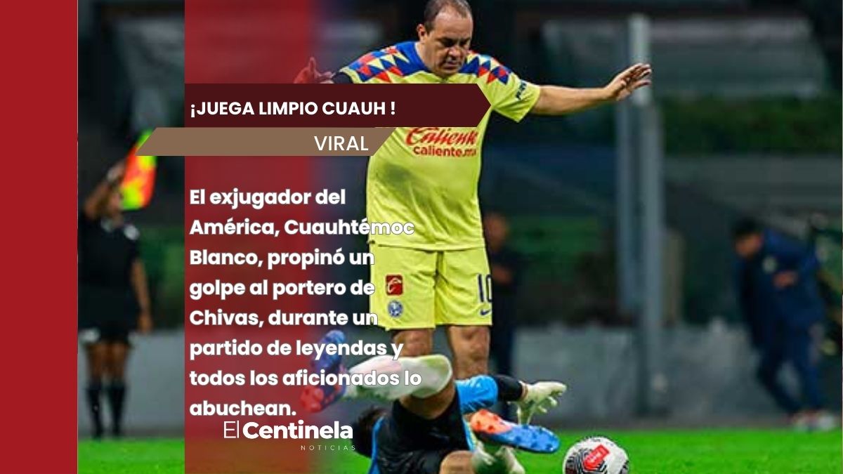 Cuauhtémoc Blanco golpeó al portero de Chivas