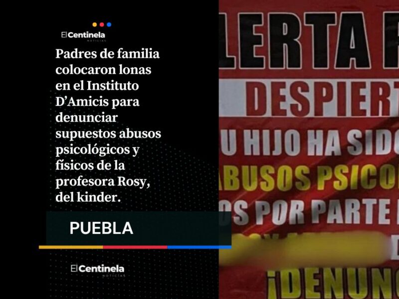 Padres de familia denuncian presuntos abusos de una maestra del Instituto D’Amicis