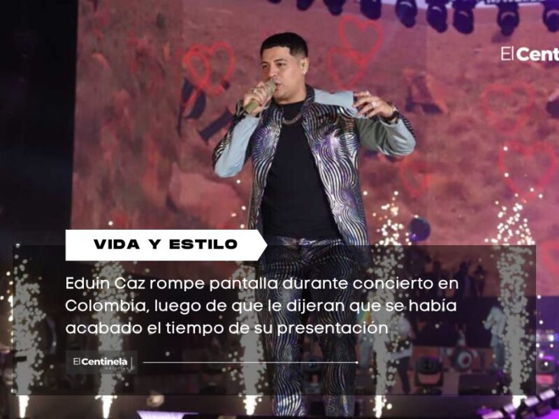Eduin Caz rompe pantalla en concierto de Colombia: “Mándenme a dónde deposito”