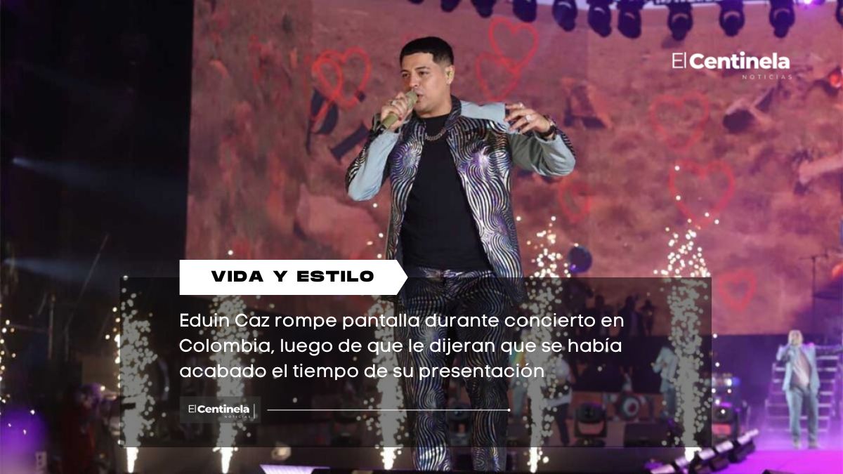 Eduin Caz rompe pantalla en concierto de Colombia: “Mándenme a dónde deposito”