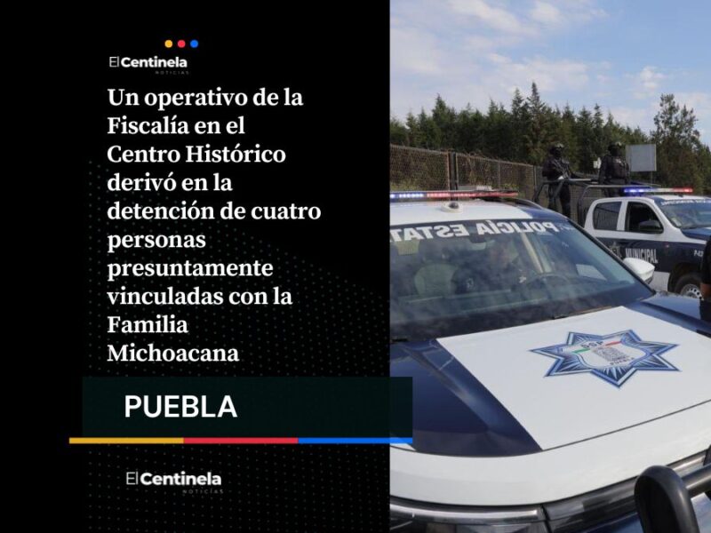 Cateo en Centro Histórico deja cuatro detenidos relacionados con la Familia Michoacana