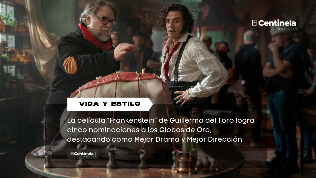 “Frankenstein” de Guillermo del Toro recibe 5 nominaciones a los Globos de Oro, incluyendo Mejor Película y Dirección