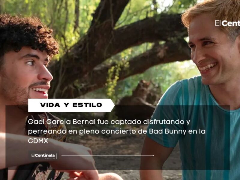 Gael García Bernal sorprende al perrear en concierto de Bad Bunny en CDMX