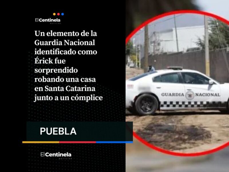 Con las manos en la masa: detienen a elemento de GN y a cómplice en presunto robo a casa en Santa Catarina