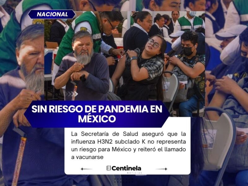 Influenza H3N2 subclado K no es un riesgo en México, Salud descarta pandemia