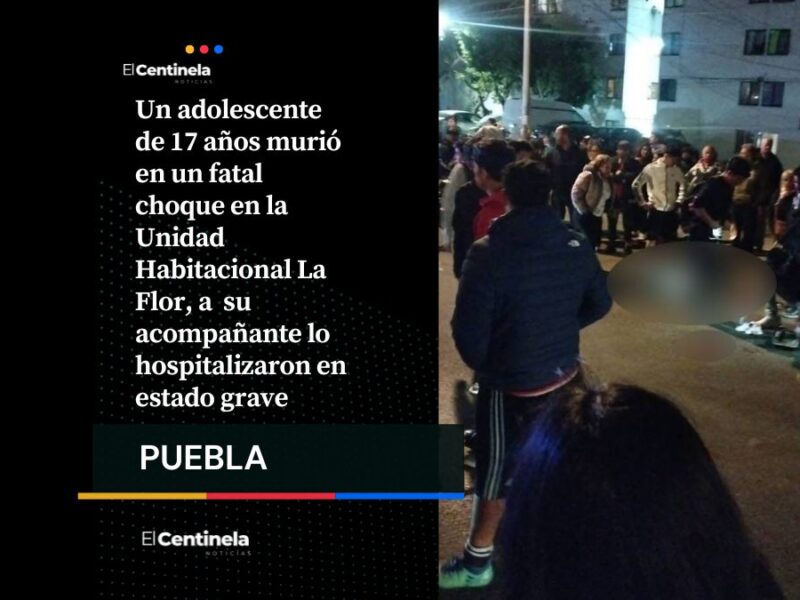 Tragedia en La Flor: adolescente muere al chocar en moto, otro joven sigue grave