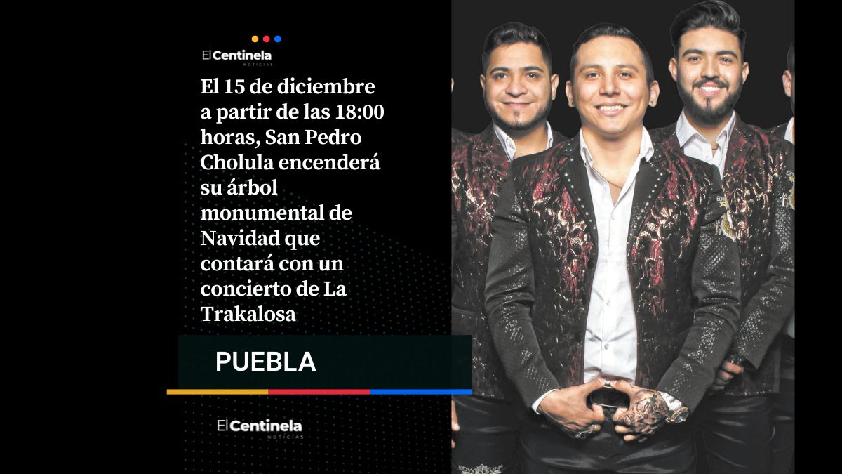 La Trakalosa ambientará el encendido del árbol de Navidad en San Pedro Cholula