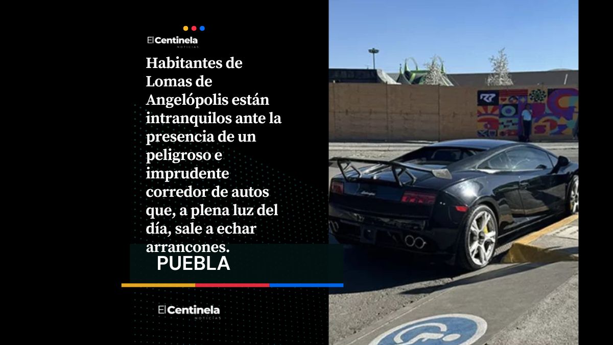 Lamborghini Aventador SIN PLACAS recorre Lomas de Angelópolis causando miedo con sus arrancones