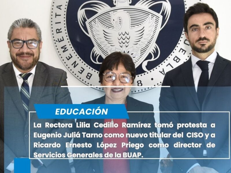 Rectora Lilia Cedillo toma protesta a nuevos funcionarios de la BUAP
