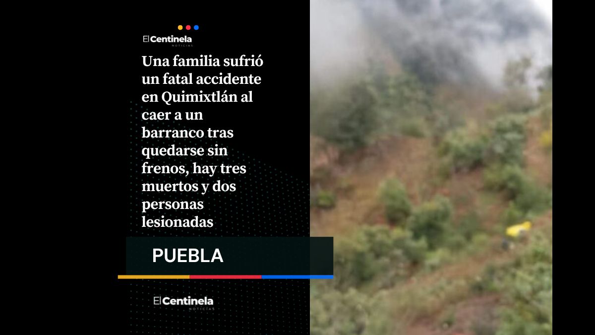 Tragedia en Quimixtlán: familia cae a barranco por falla en frenos y mueren tres personas