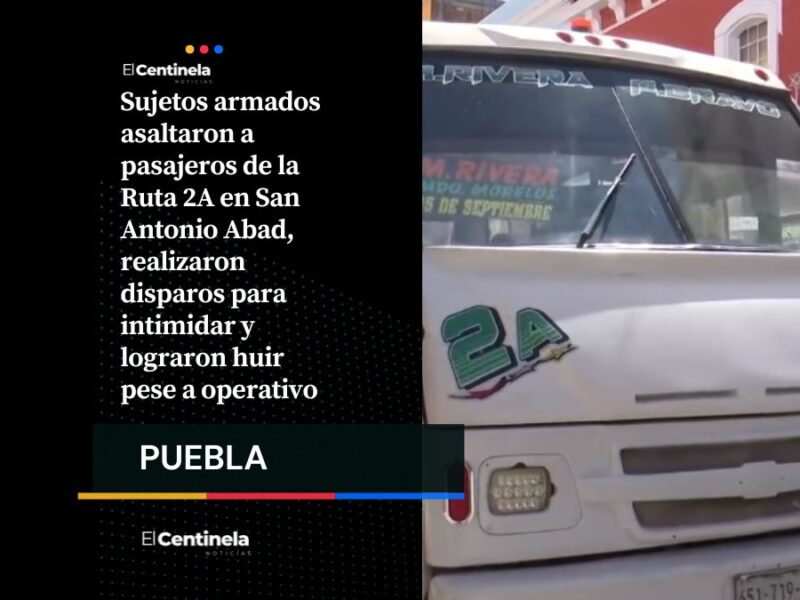 Asalto en Ruta 2A: ladrones armados roban a pasajeros en San Antonio Abad