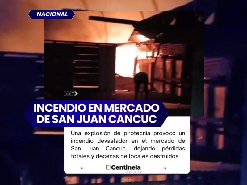 Explosión arrasa con mercado de San Juan Cancuc en Chiapas, las pérdidas fueron totales