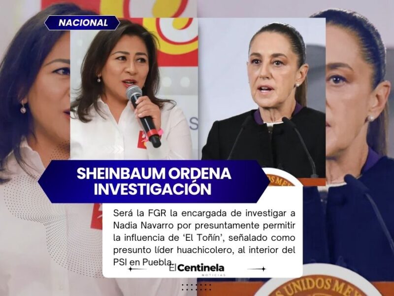 Claudia Sheinbaum ordena investigación contra dirigente del PSI en Puebla por nexos con ‘El Toñín’